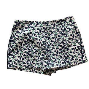Draper‎ James 8 Green Blue Textured Pocket Dress Casual Shorts